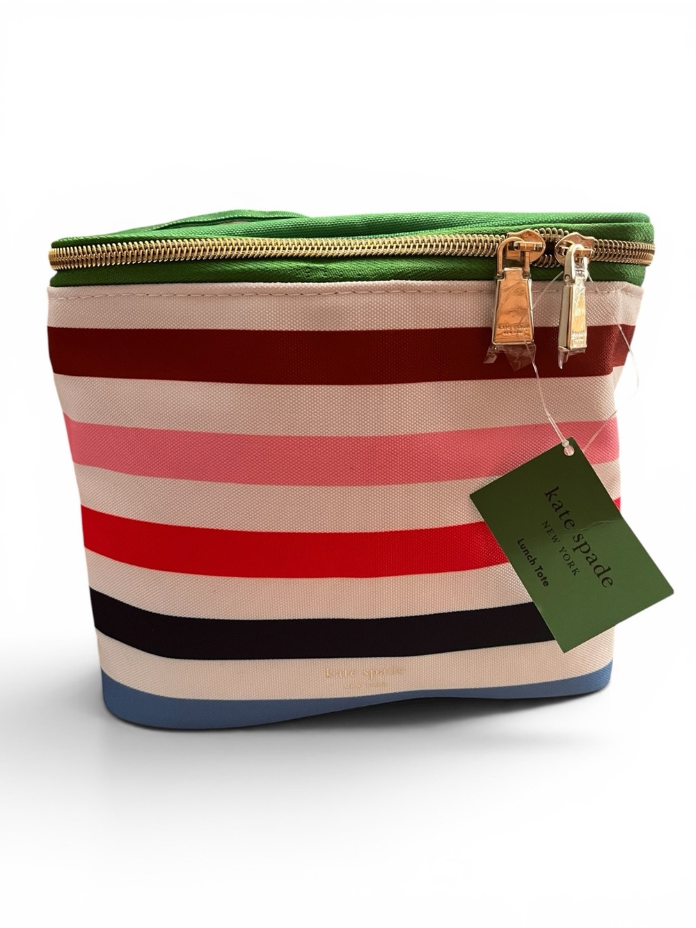 kate spade Multicolor Adventure Stripe Lunch Tote w/Insulated Interior (NWT)